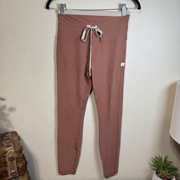 Vuori Women's Vibe Elevation Leggings Terracota Heather High Waisted Athletic Sm - Picture 1 of 7